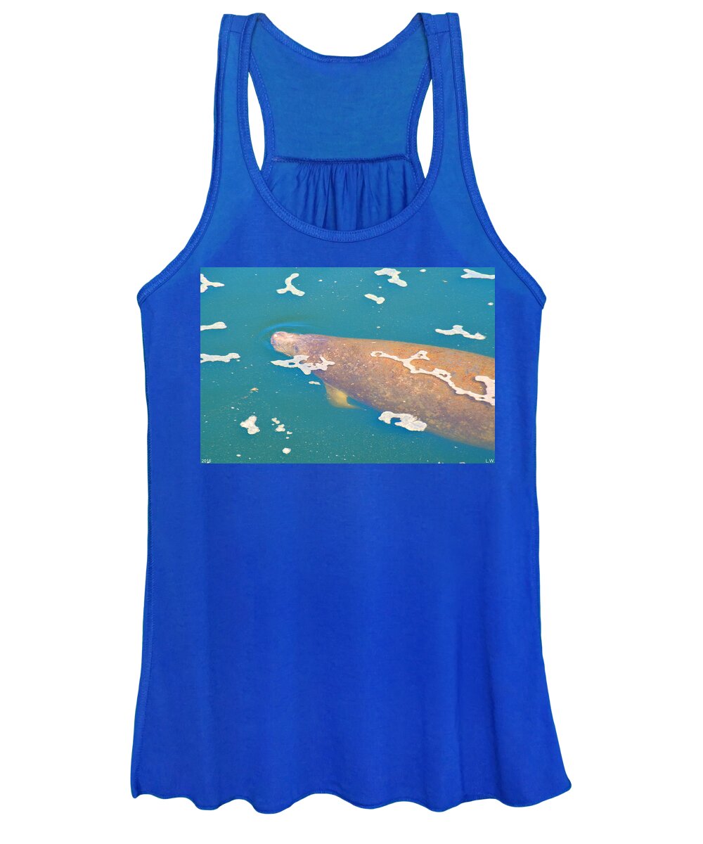 Coming Up For Air Women's Tank Top featuring the photograph Coming Up For Air by Lisa Wooten