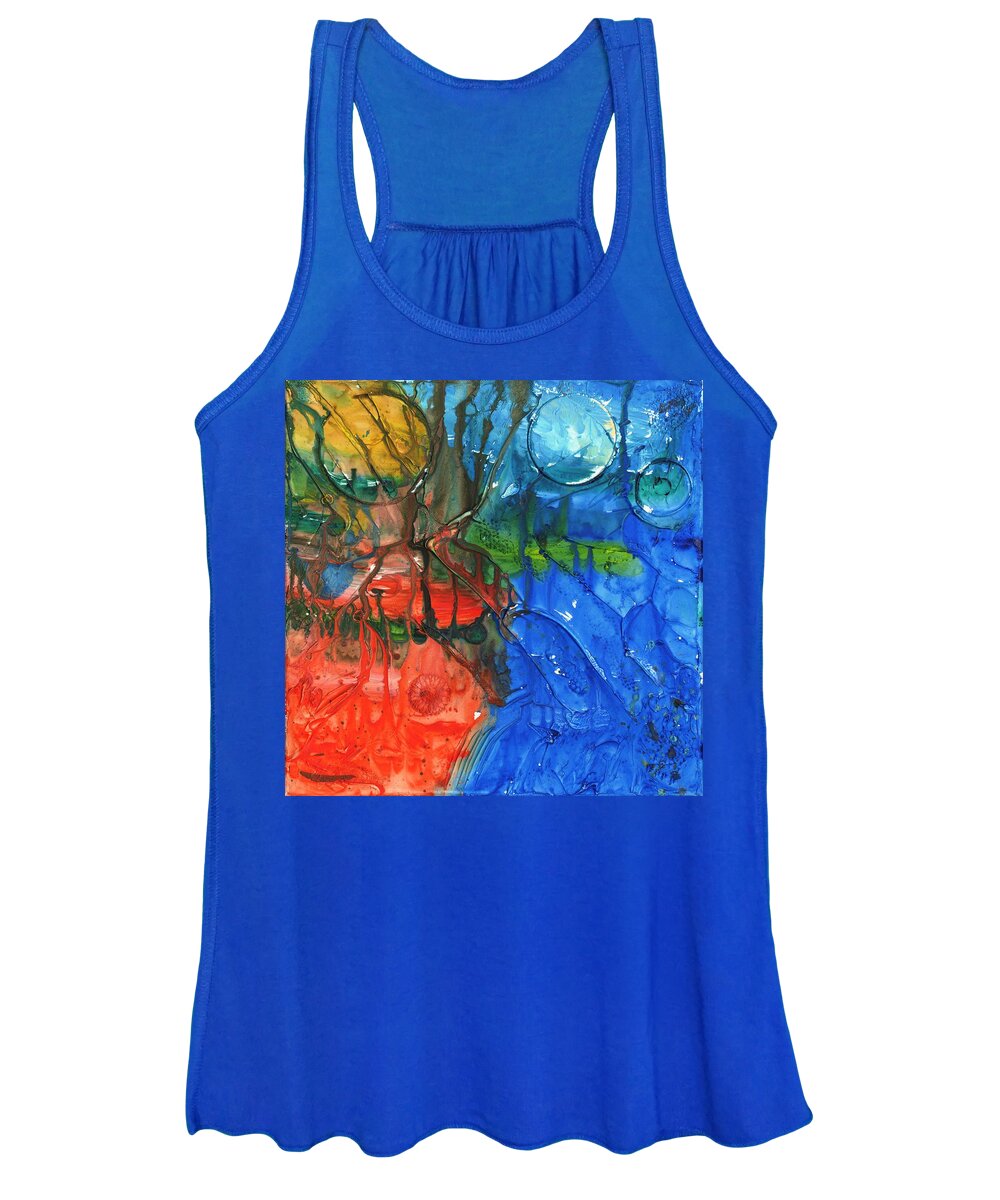 Divide Women's Tank Top featuring the painting Continental Divide by Phil Strang