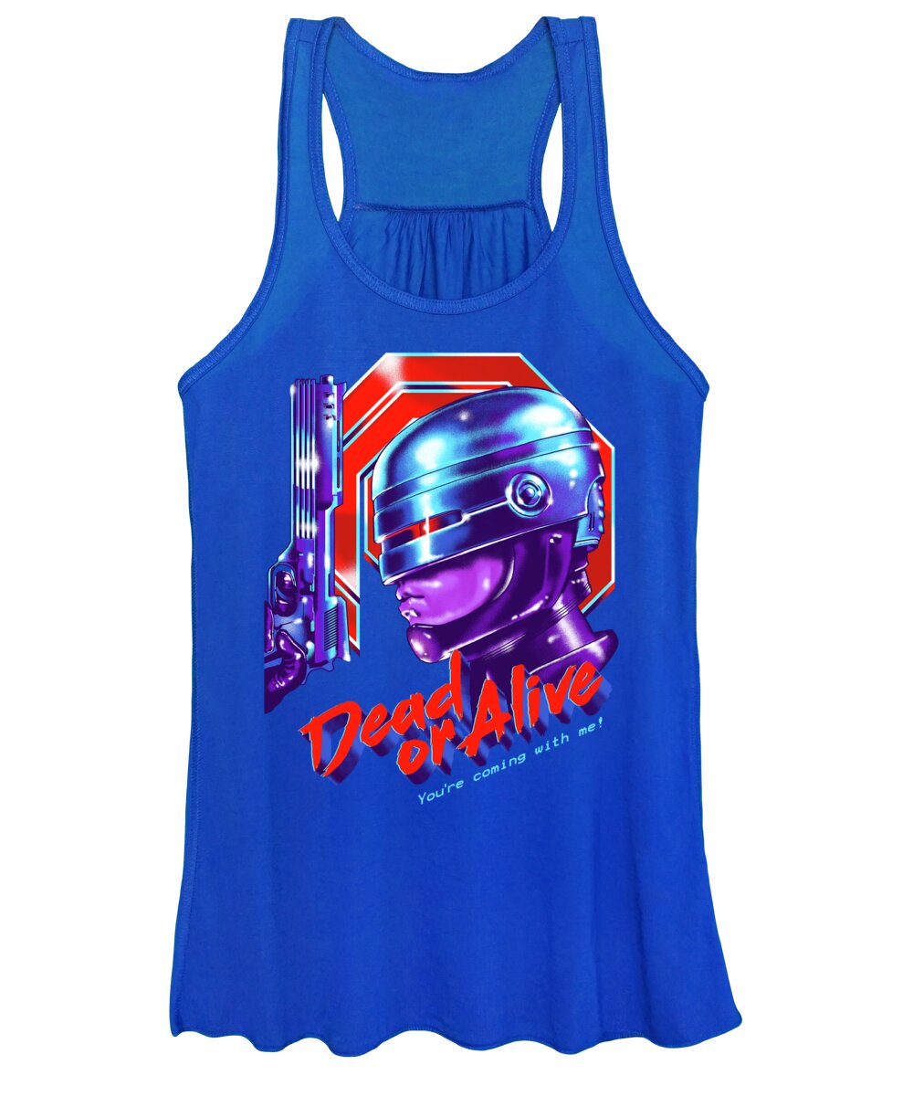 Robocop Women's Tank Top featuring the digital art Dead or Alive by Zerobriant Designs