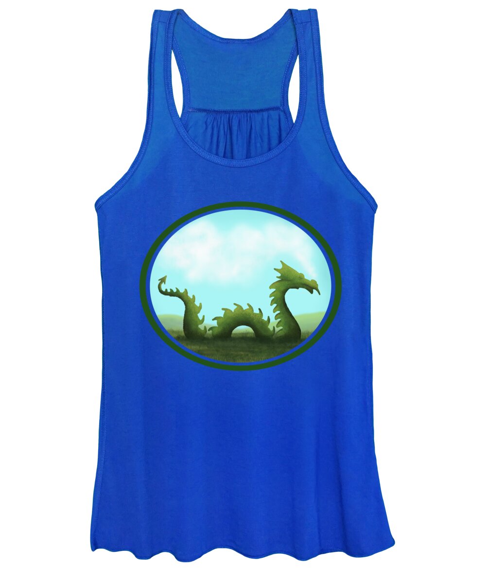 Dragon Women's Tank Top featuring the painting Dream Of A Dragon by Little Bunny Sunshine