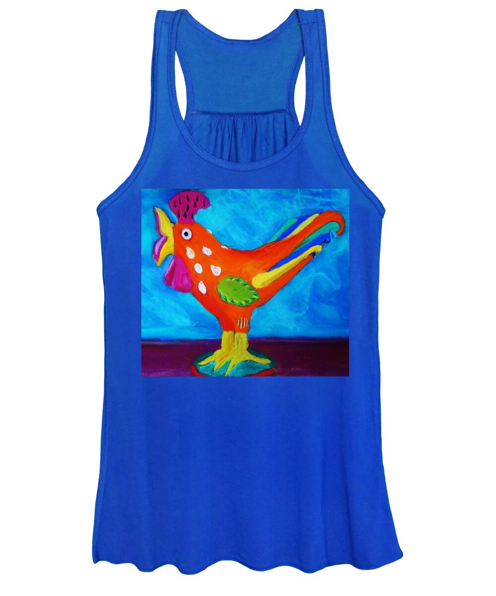Bird Women's Tank Top featuring the pastel Dusty's Chick by Melinda Etzold