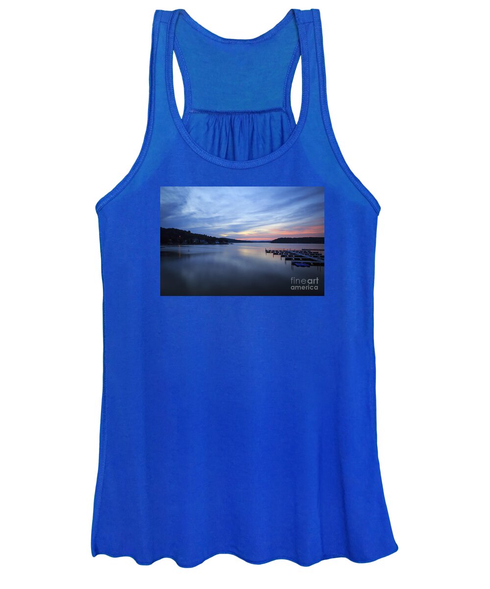 Lake Women's Tank Top featuring the photograph Early Morning at Lake of the Ozarks by Dennis Hedberg