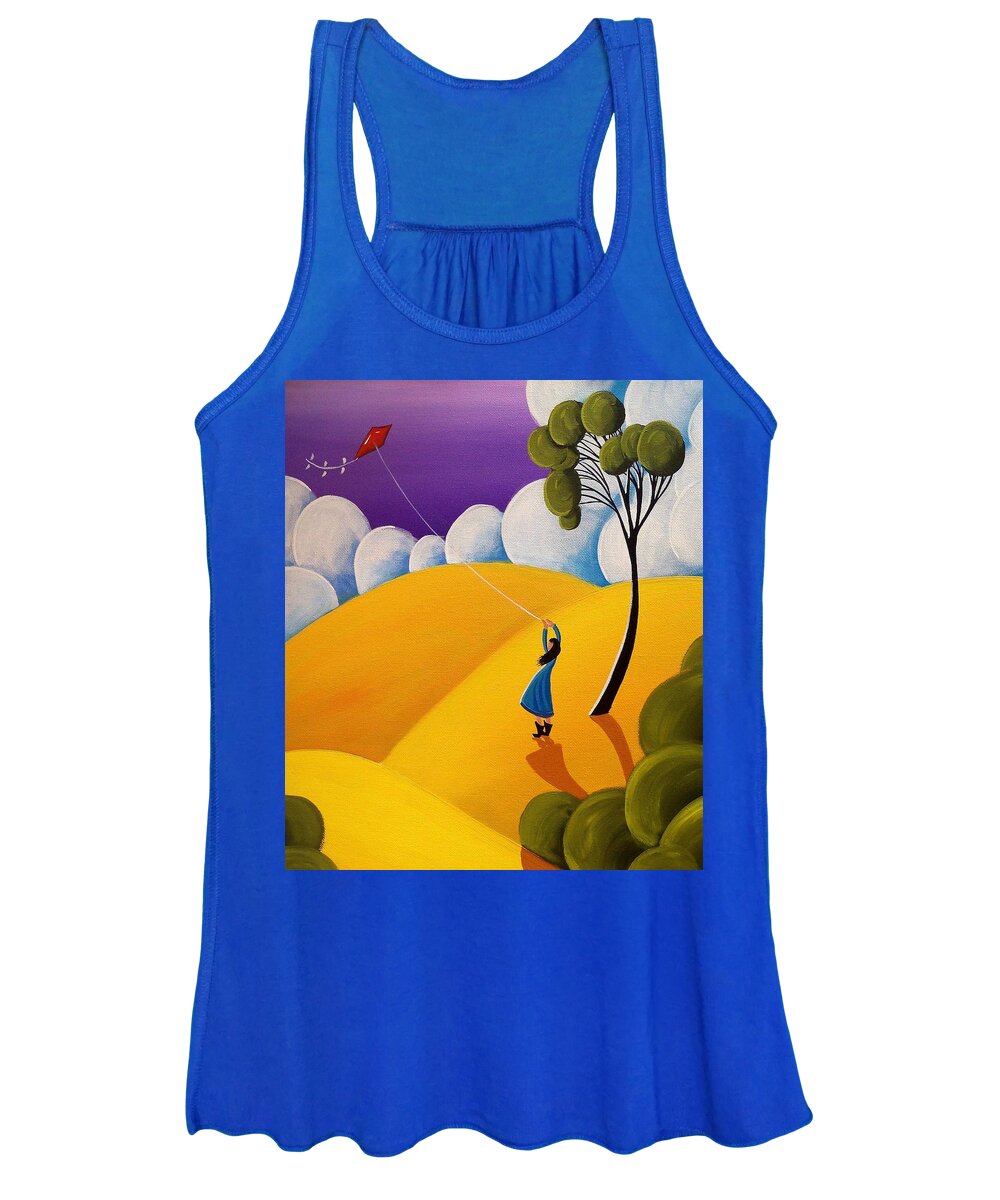 Girl Women's Tank Top featuring the painting Emily by Debbie Criswell