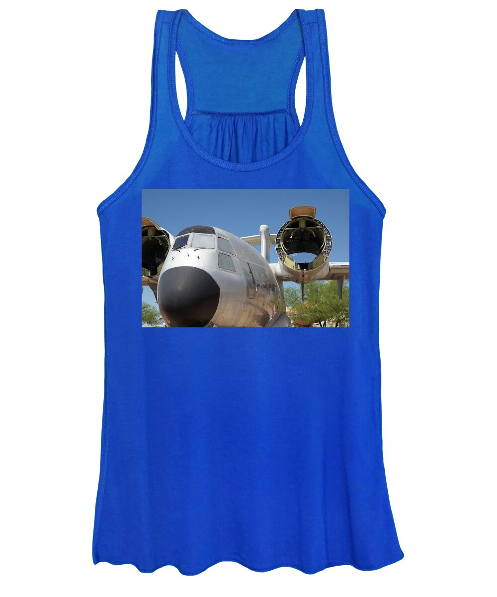 Plane Women's Tank Top featuring the photograph Engine Gone #62 by Raymond Magnani