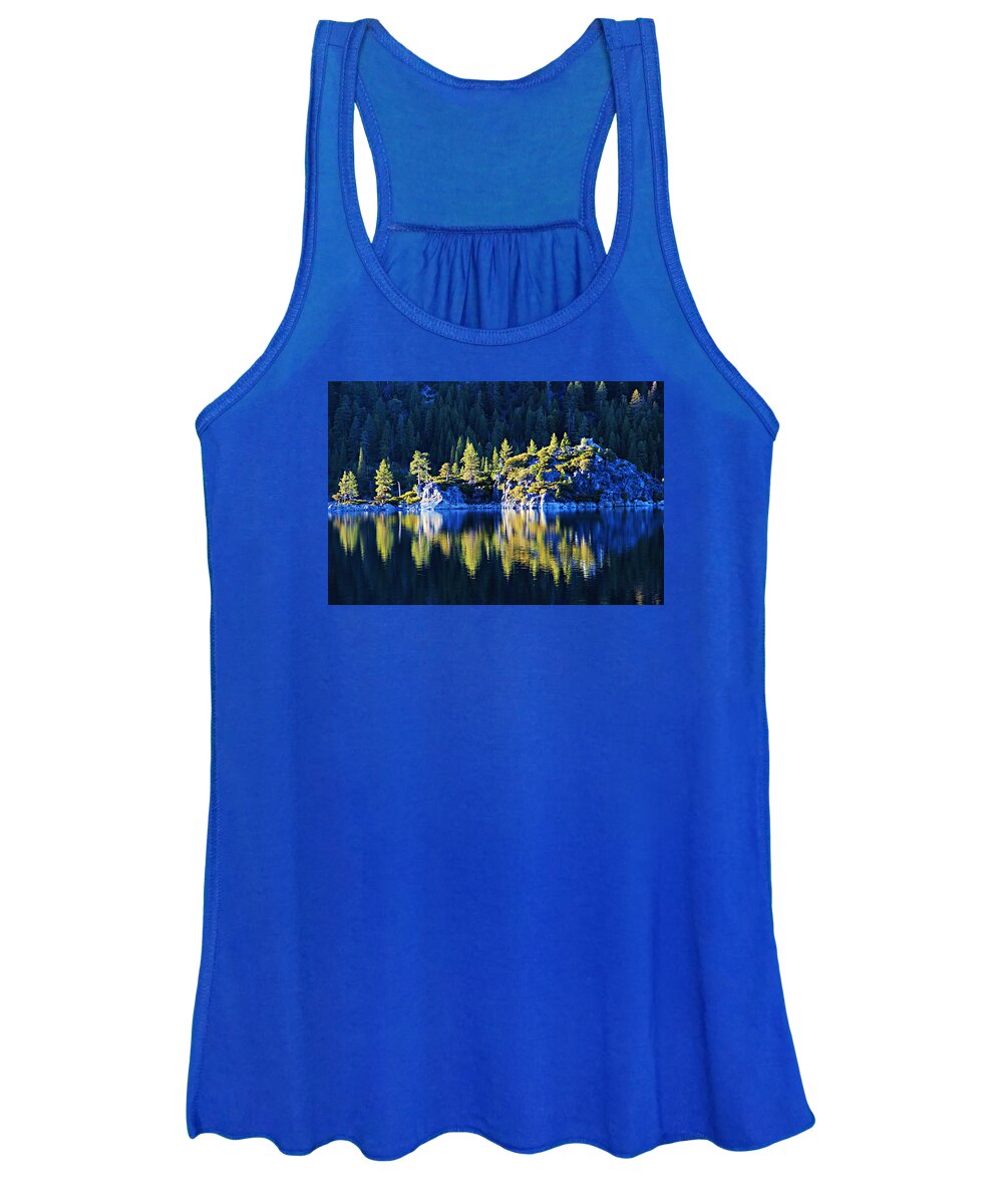 Emerald Bay Women's Tank Top featuring the photograph Fannette Island by Sean Sarsfield
