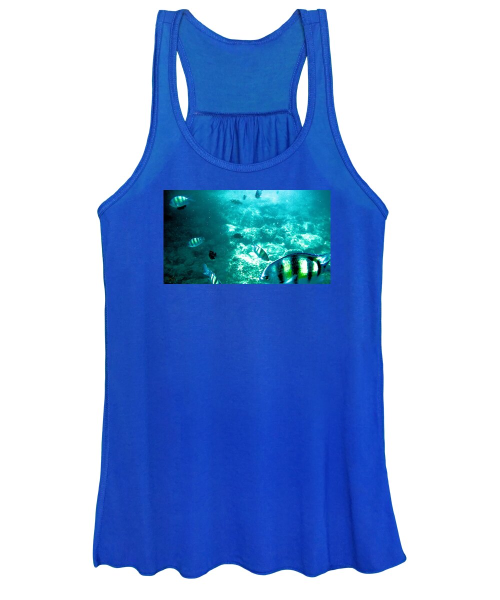 Fish Women's Tank Top featuring the photograph Fish Tank Day by Michael Blaine