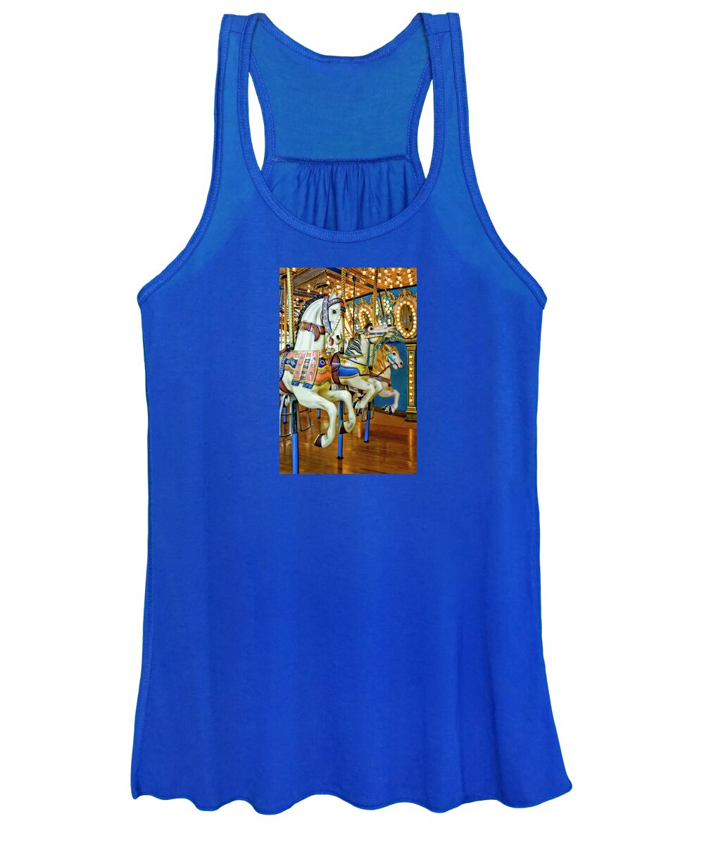 Jigsaw Puzzle Women's Tank Top featuring the photograph Grab the Brass Ring by Carole Gordon