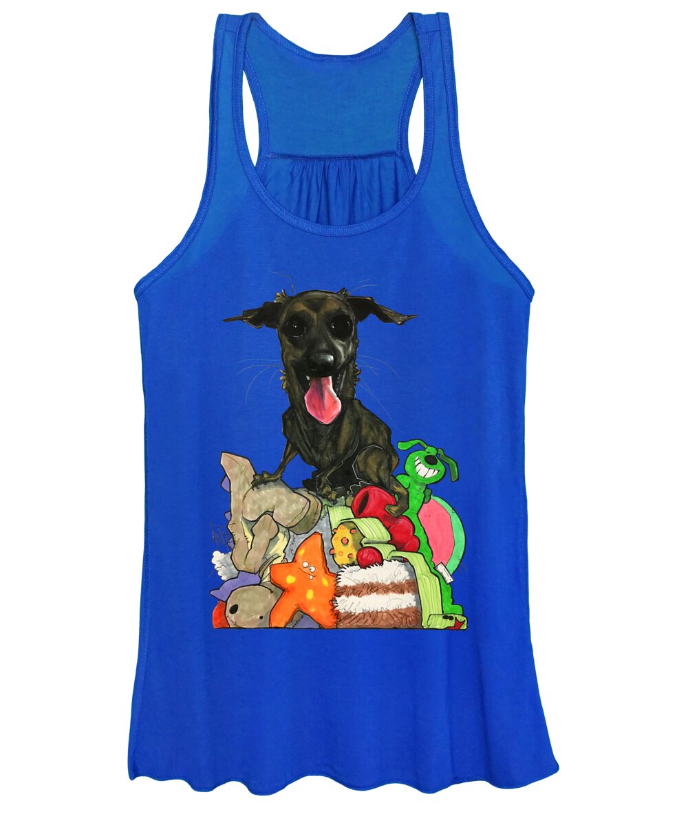 Pet Portrait Women's Tank Top featuring the drawing Hull 3112 by John LaFree
