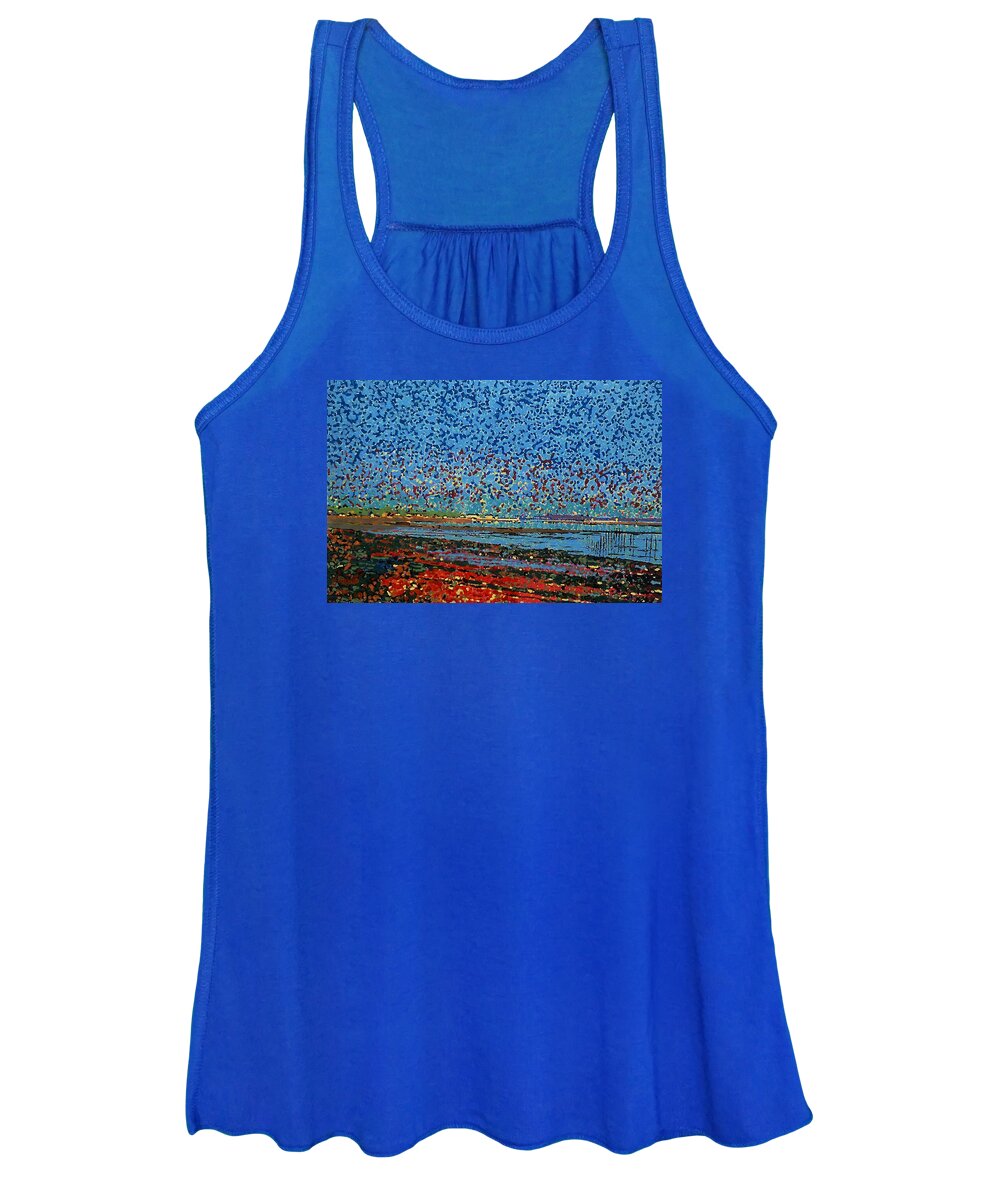 Oak Bay Women's Tank Top featuring the painting Impression - St. Andrews by Michael Graham