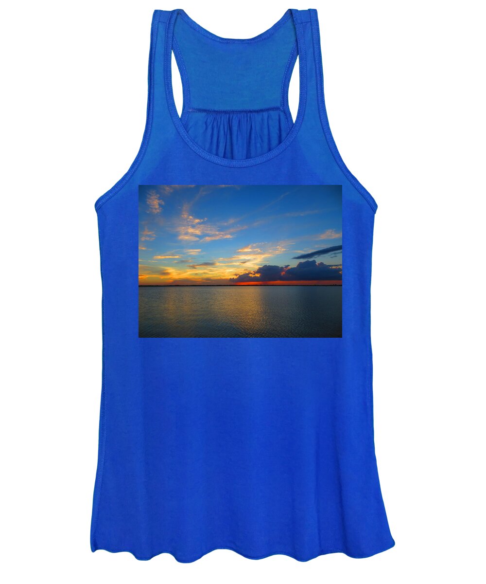 Sunset Women's Tank Top featuring the photograph Indian River Sunset by Mike Jenkins