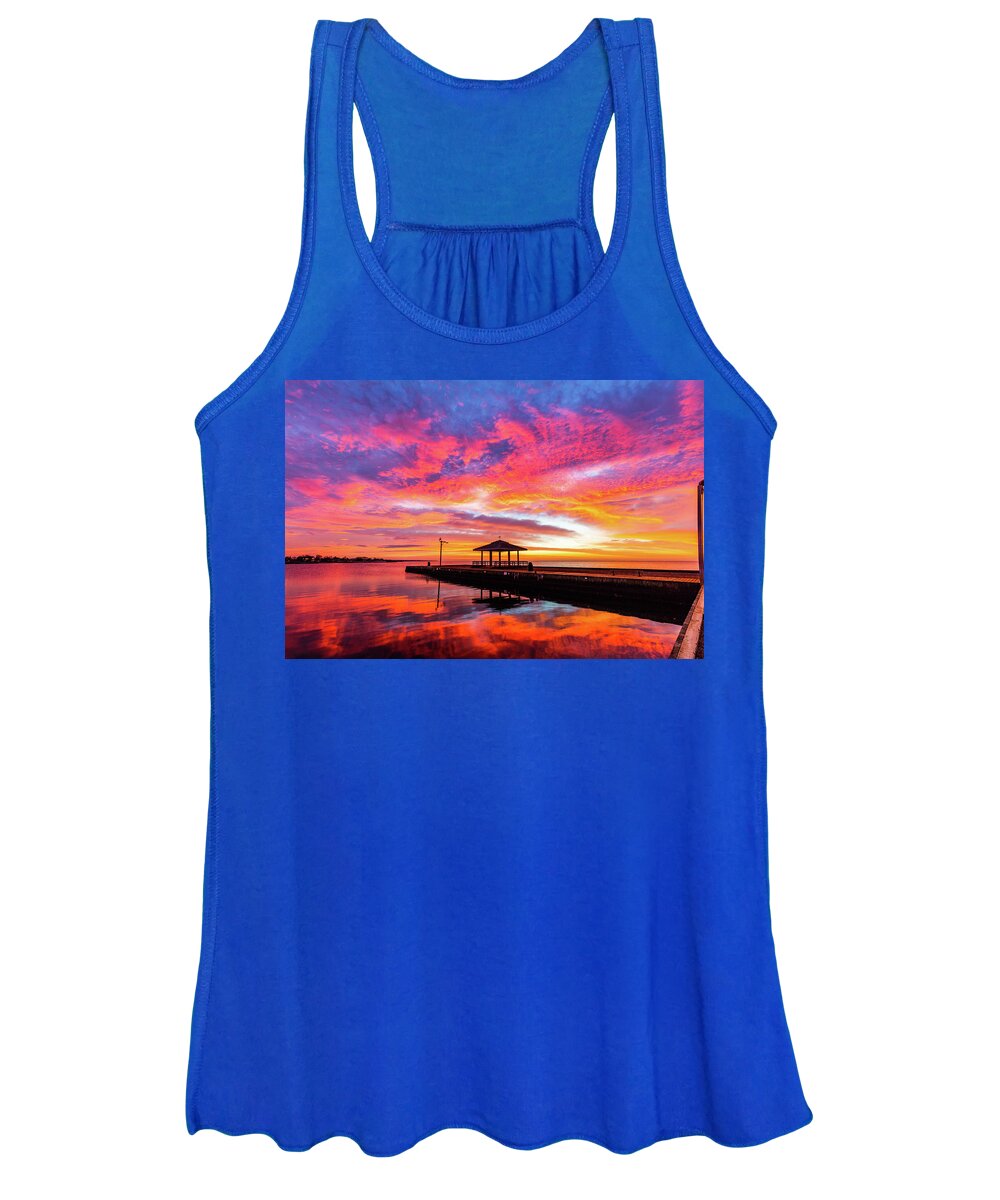 Patchogue Women's Tank Top featuring the photograph Kaleidoscopic Dawn by Sean Mills