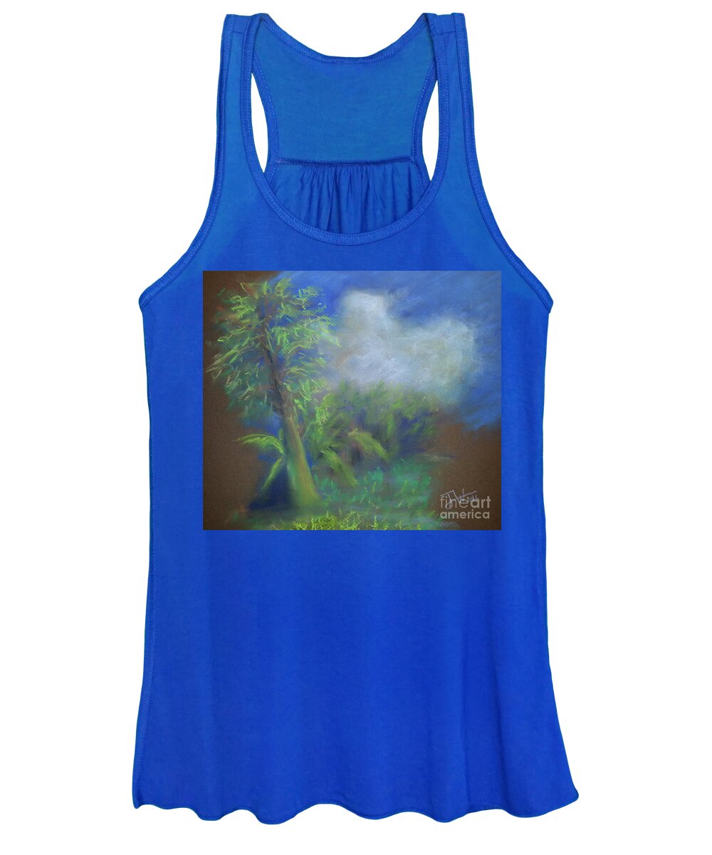 Pastel Women's Tank Top featuring the painting Mango Manor by Jerome Wilson
