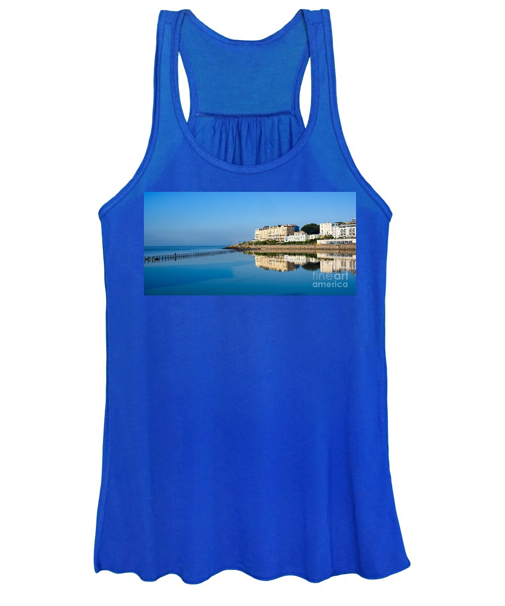 Weston Women's Tank Top featuring the photograph Marine lake, Weston Super Mare by Colin Rayner