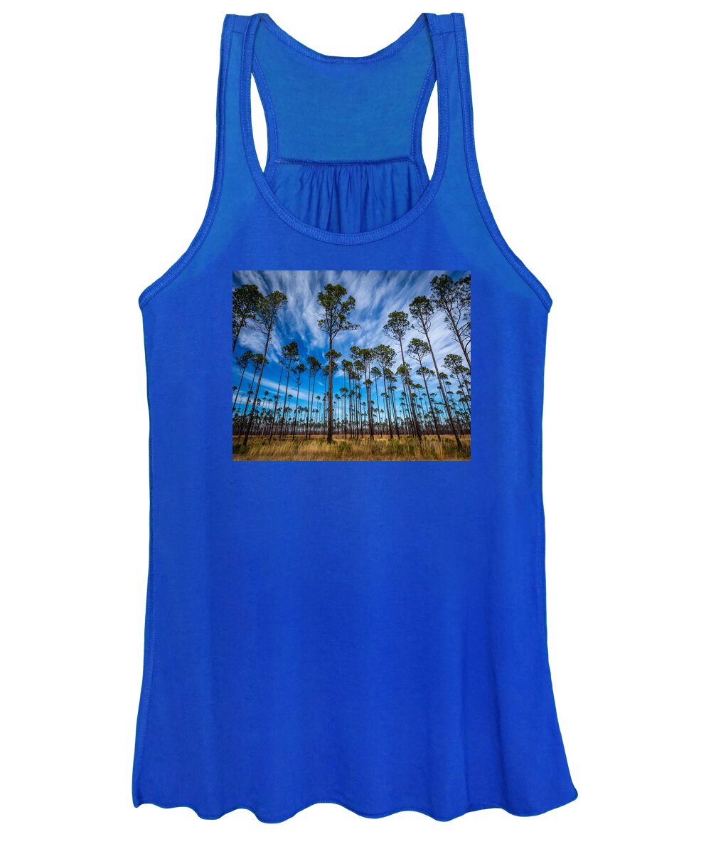 Art Women's Tank Top featuring the photograph Okefenokee Sky by Gary Migues