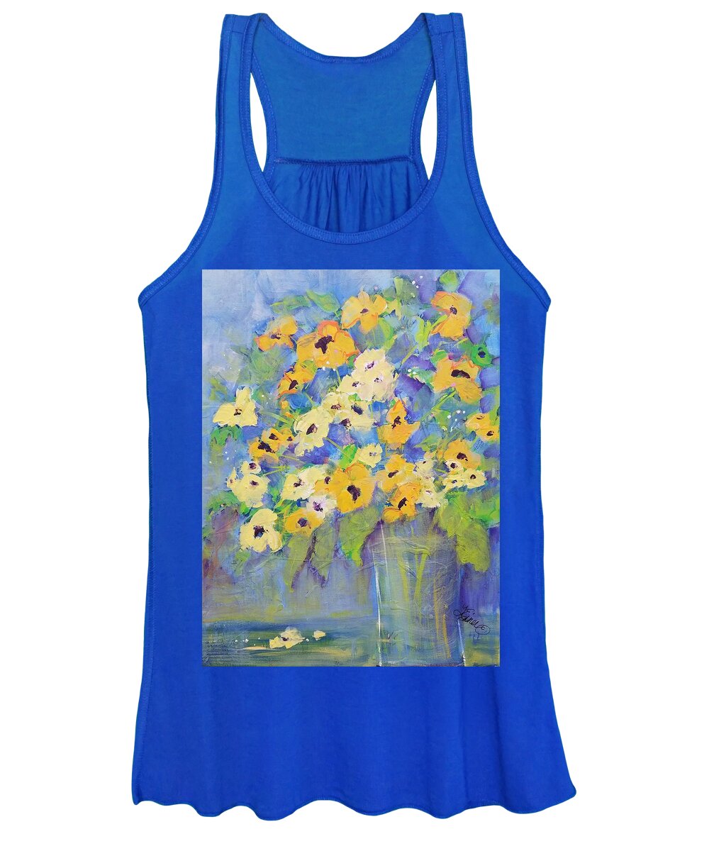Flowers Women's Tank Top featuring the painting On the Sunny Side by Terri Einer