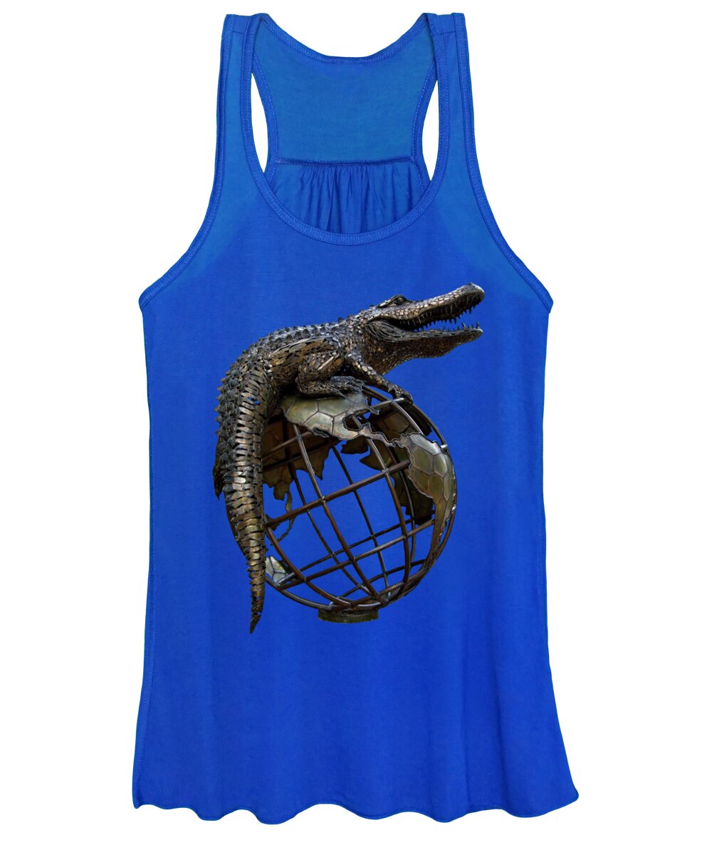 Gator Ubiquity Women's Tank Top featuring the photograph On Top Of The World Transparent For T Shirts by D Hackett