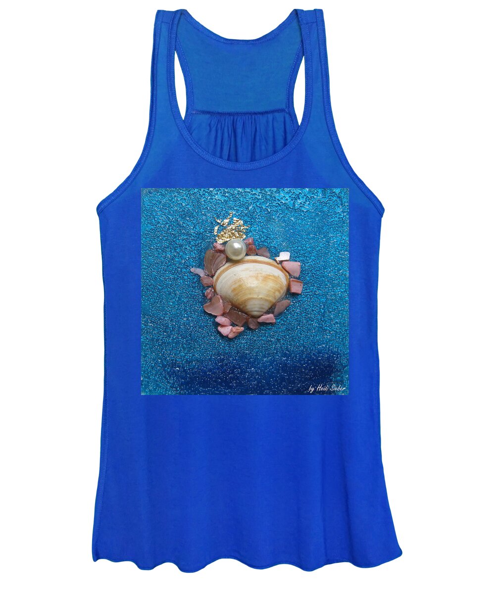 Pearl Of The North Sea Sylt Women's Tank Top featuring the glass art Pearl of the North Sea Sylt No 2 by Heidi Sieber