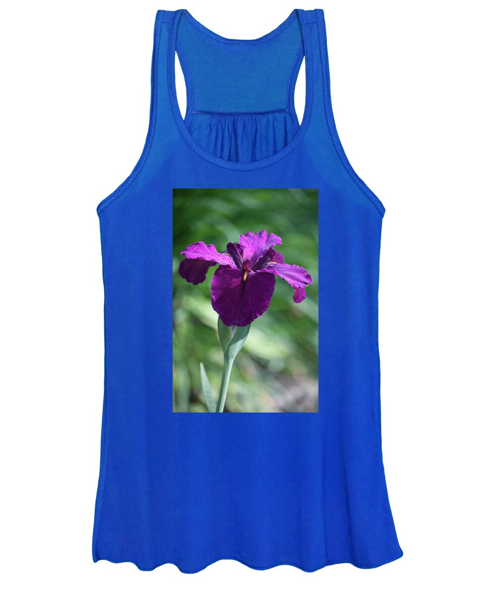 Photograph Women's Tank Top featuring the photograph Pleasingly Purple by Suzanne Gaff