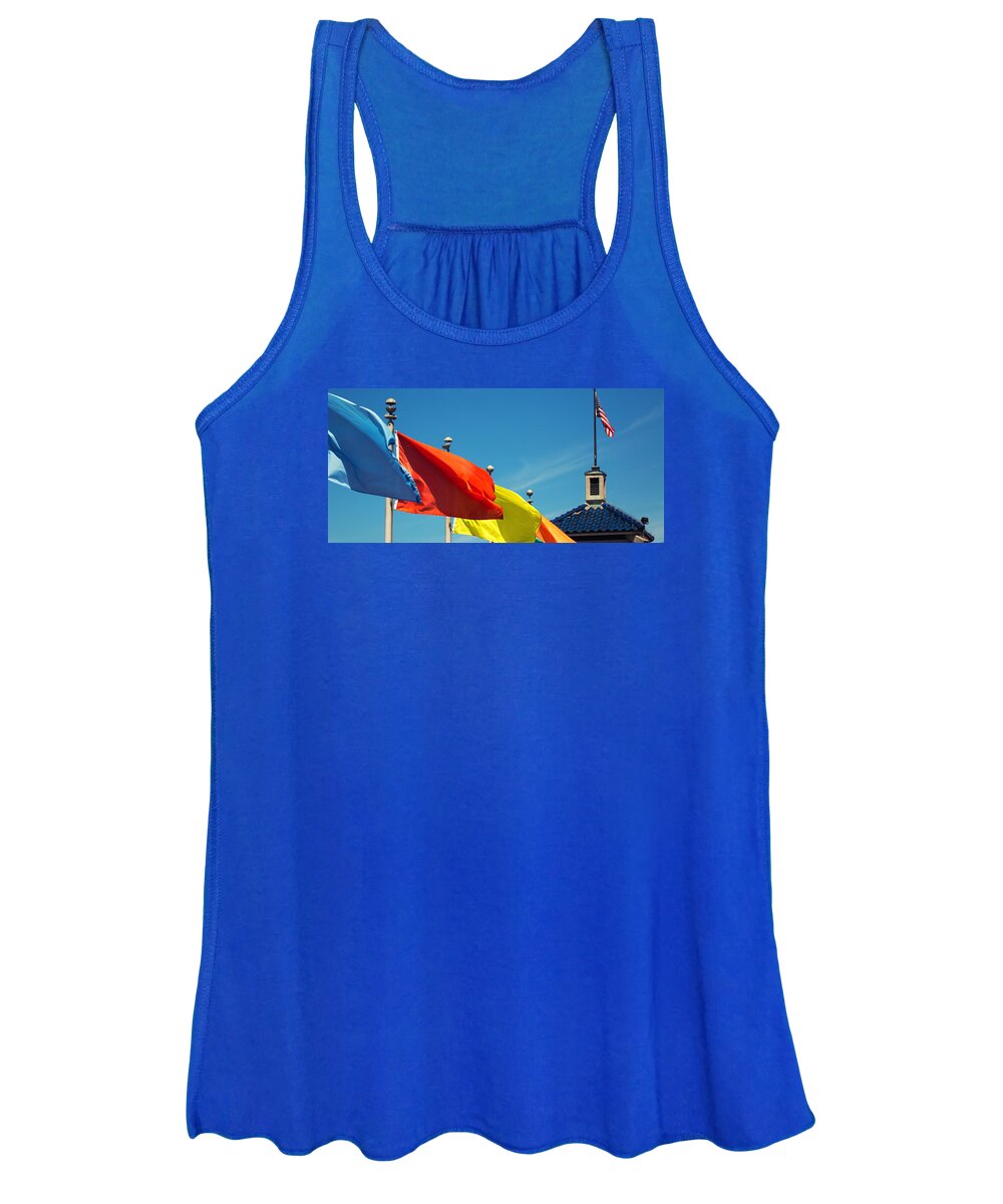 Flags Women's Tank Top featuring the photograph Redondo Beach Flags by Michael Hope