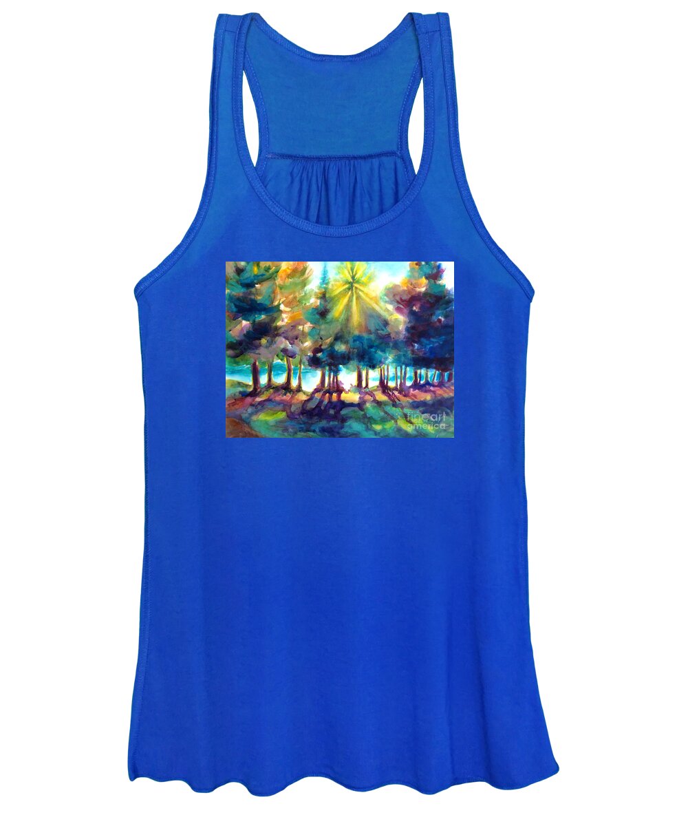 Painting Women's Tank Top featuring the painting Remember the Son by Kathy Braud