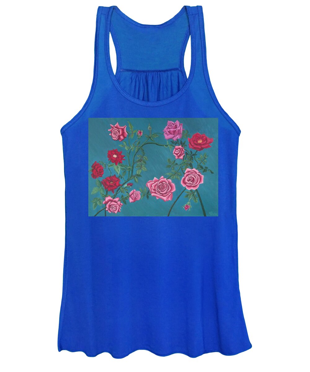 Roses Women's Tank Top featuring the painting Roses by Vera Smith