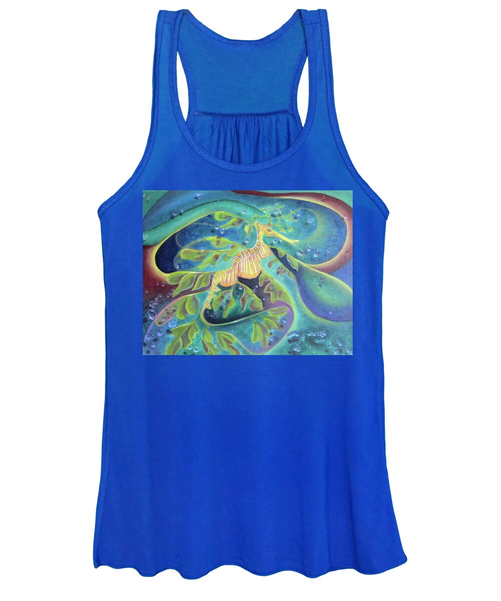 Sea Dragon Women's Tank Top featuring the painting Sea Dragon by Sherry Strong
