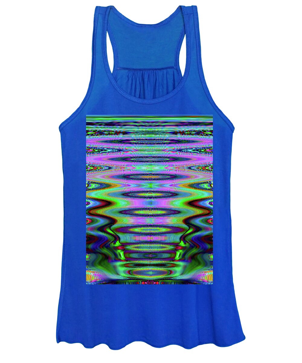 Red Women's Tank Top featuring the digital art Seti by Philip Brent