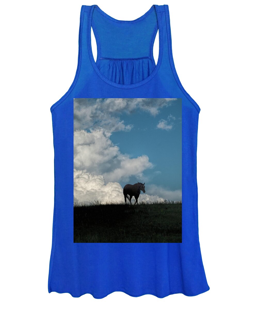 Horse Women's Tank Top featuring the photograph Storm Bringer by Alana Thrower