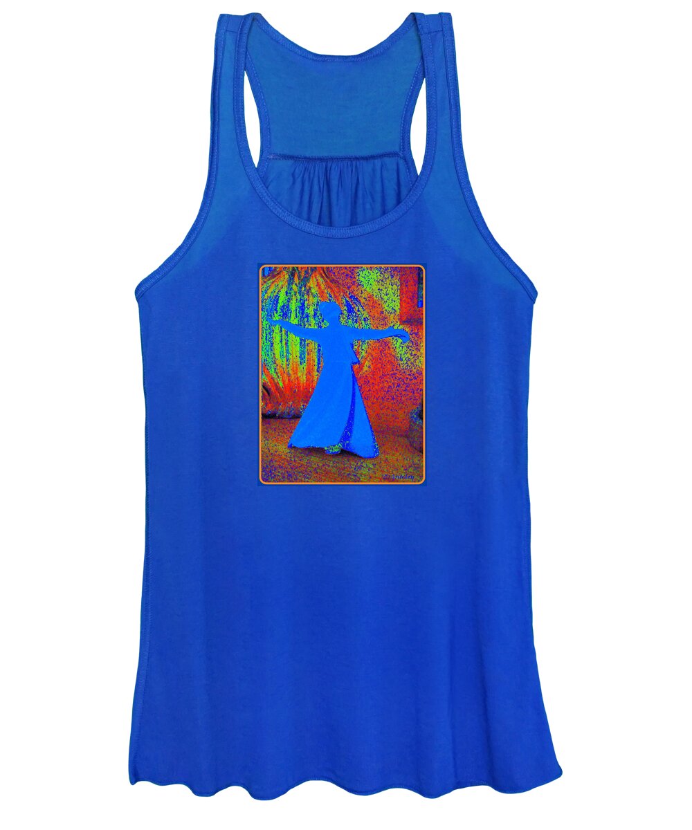 Sufi Women's Tank Top featuring the digital art Sufi Dancer II by Lessandra Grimley