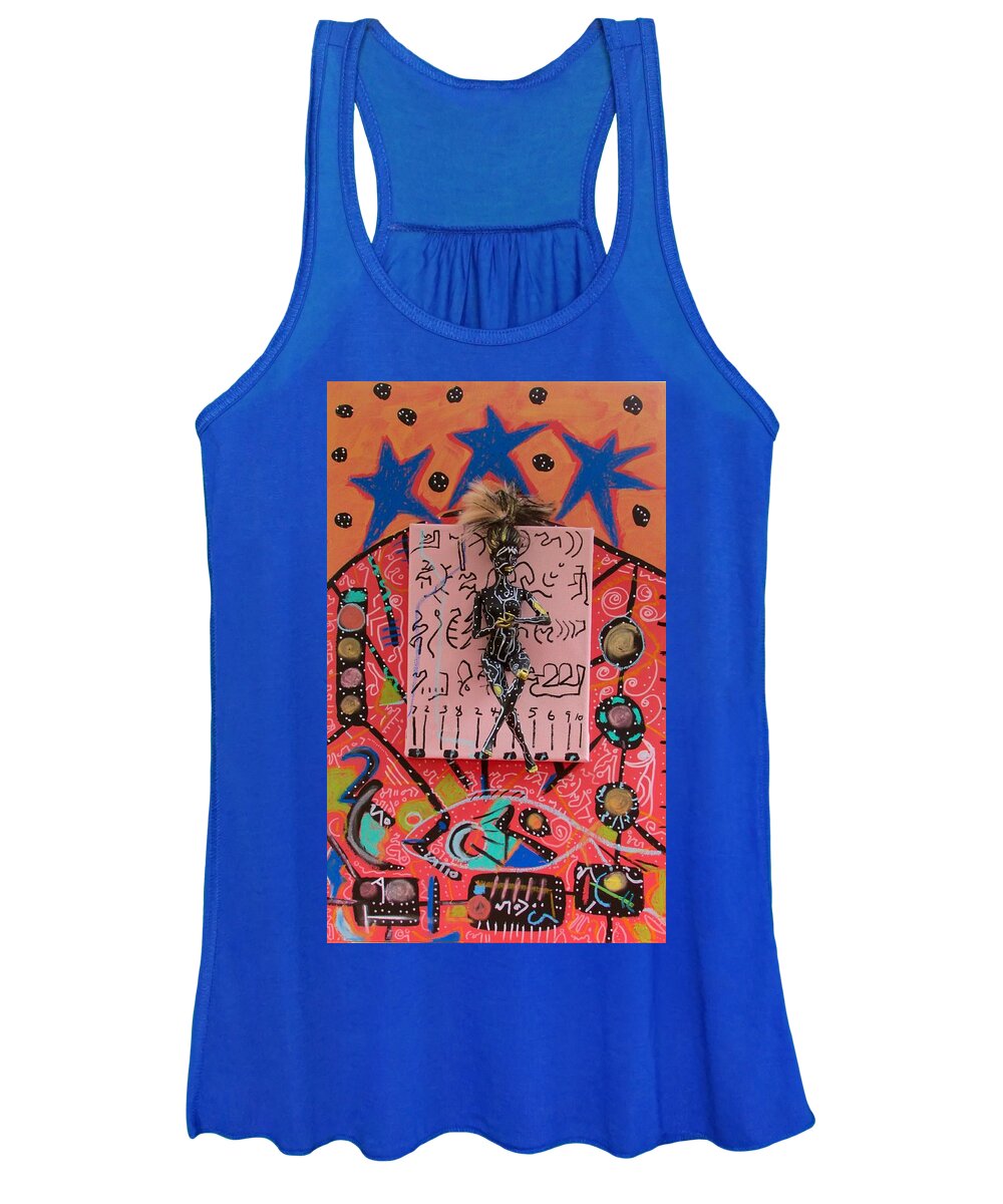 Herbal Tincture Women's Tank Top featuring the painting Teasel Herbal Tincture by Clarity Artists