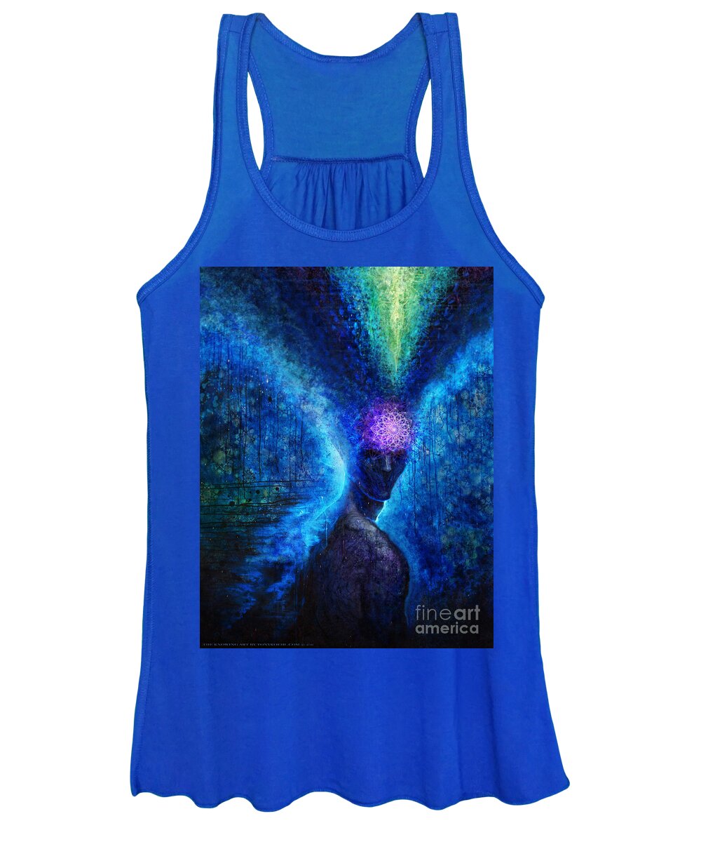 Tony Koehl Women's Tank Top featuring the painting The Knowing by Tony Koehl