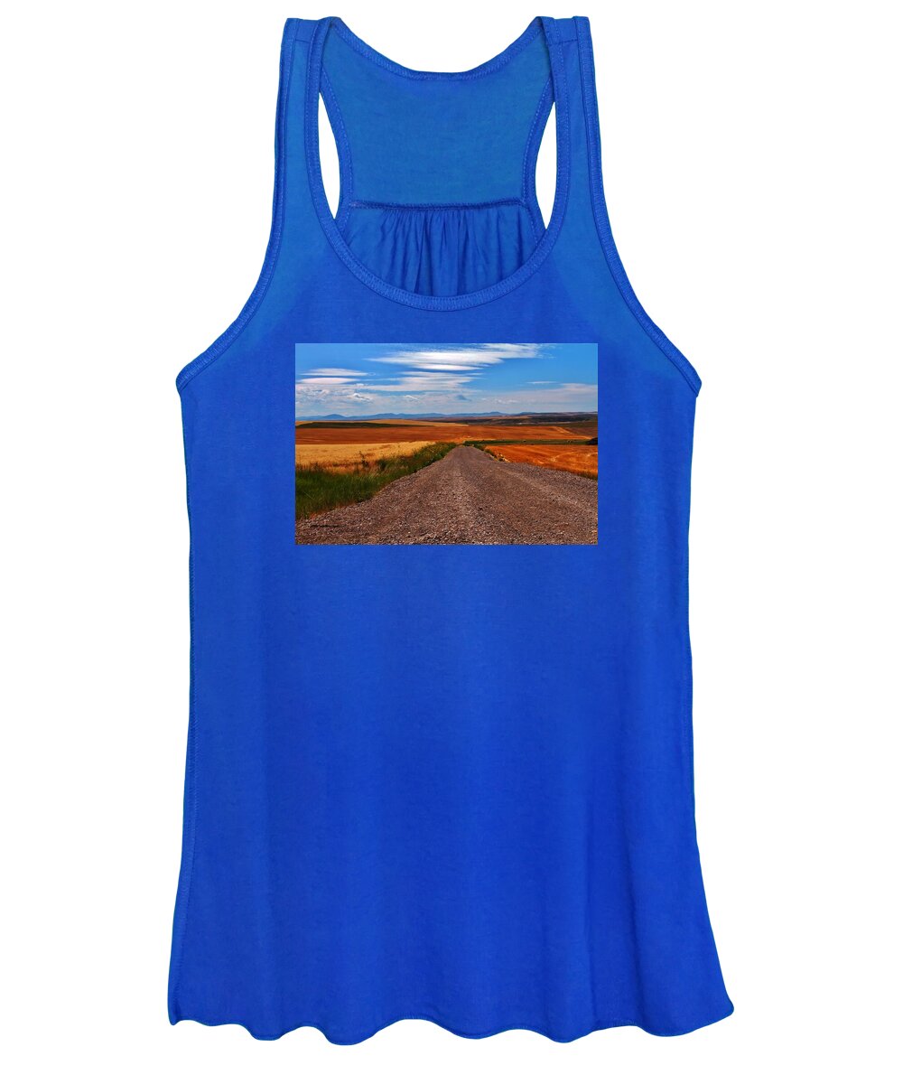 Montana Women's Tank Top featuring the mixed media The Road To Nowhere by William Rockwell