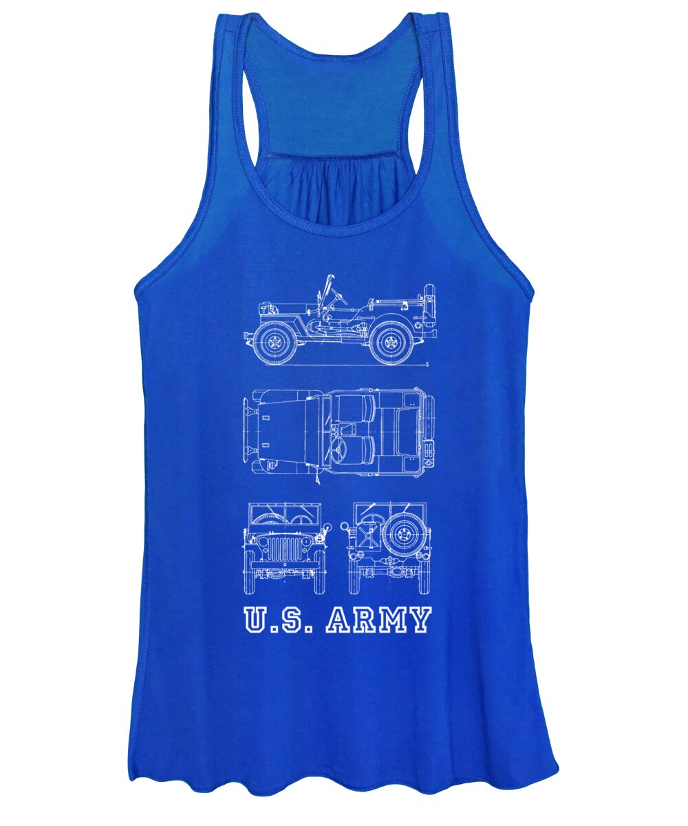 Willys Jeep Women's Tank Top featuring the photograph The Willys Jeep by Mark Rogan