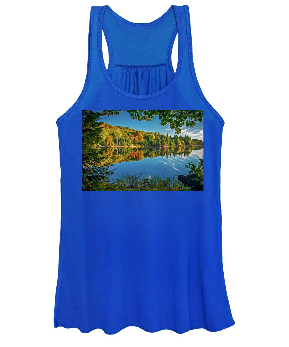 Grand Sable Lake Women's Tank Top featuring the photograph Tranquillity by Gary McCormick