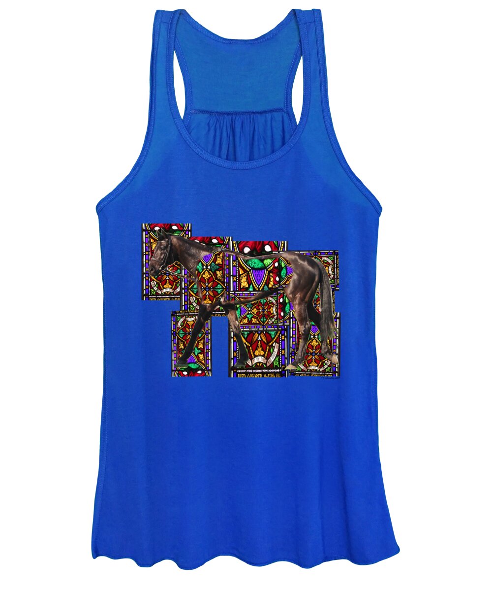 Horse Women's Tank Top featuring the photograph Walking Horse by Tom Conway