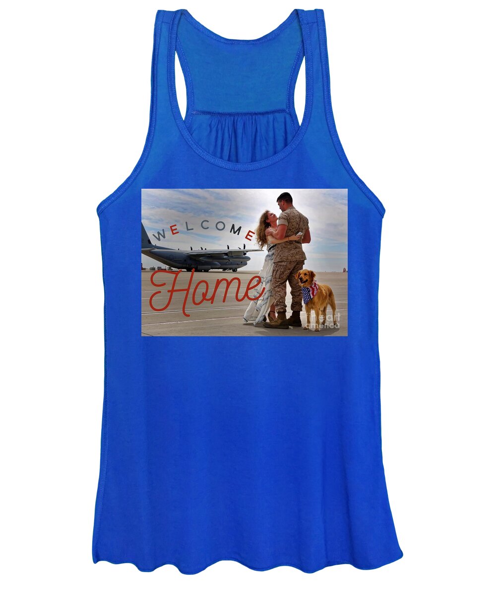 Welcome Home Women's Tank Top featuring the digital art Welcome Home by Kathy Tarochione