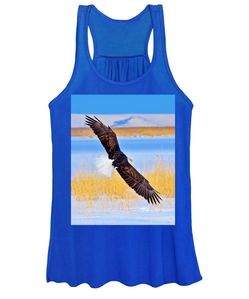Bald Eagle Women's Tank Top featuring the photograph Wingspan by Greg Norrell