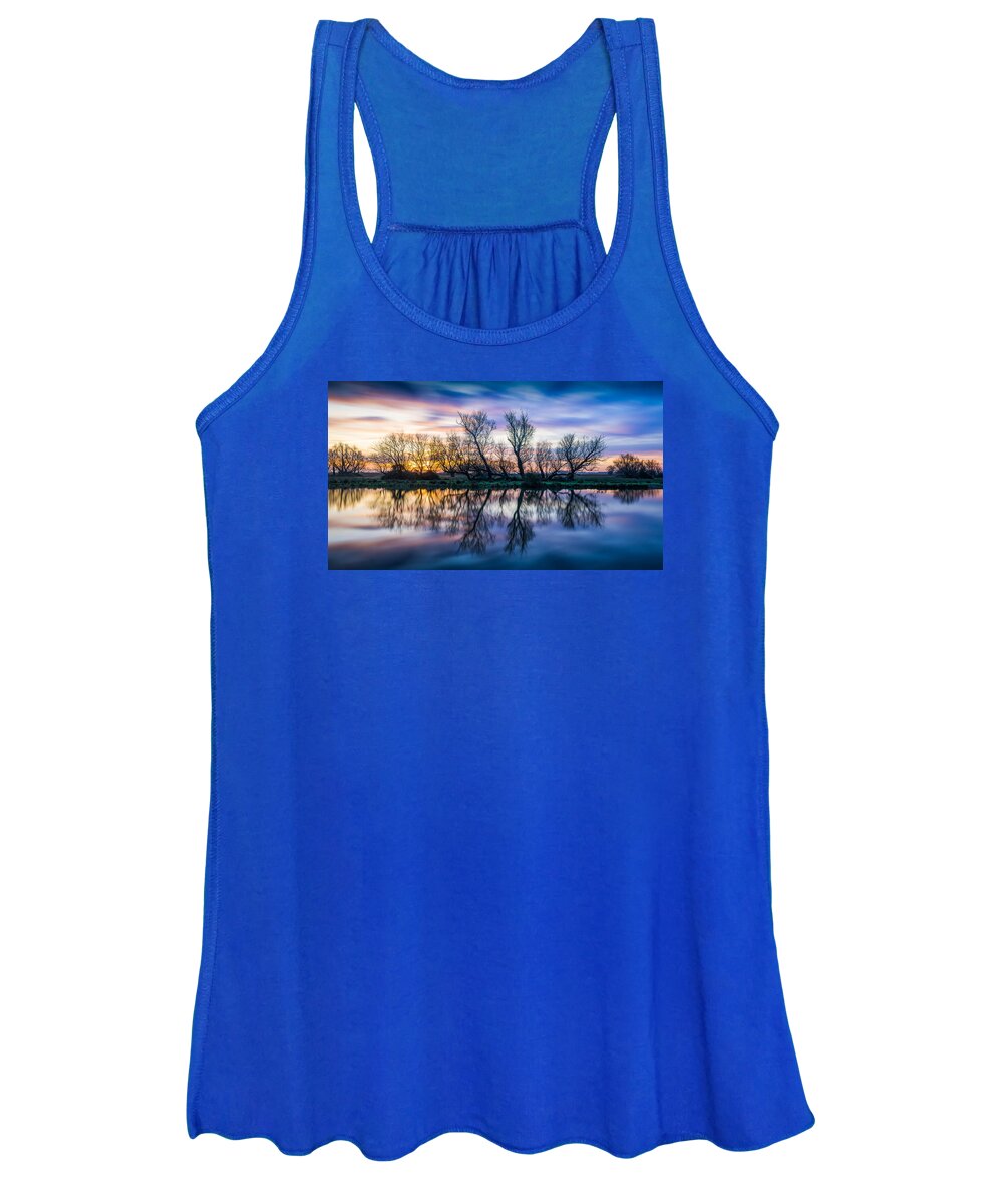 10-stop Women's Tank Top featuring the photograph Winter sunrise over the Ouse by James Billings