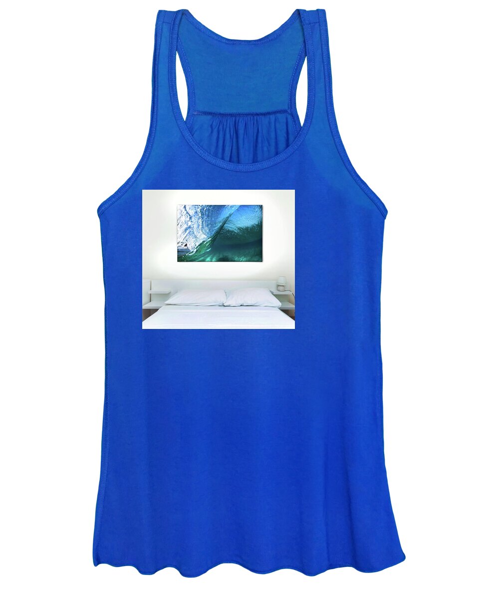 Surf Women's Tank Top featuring the photograph Even Flow #2 by Sean Davey