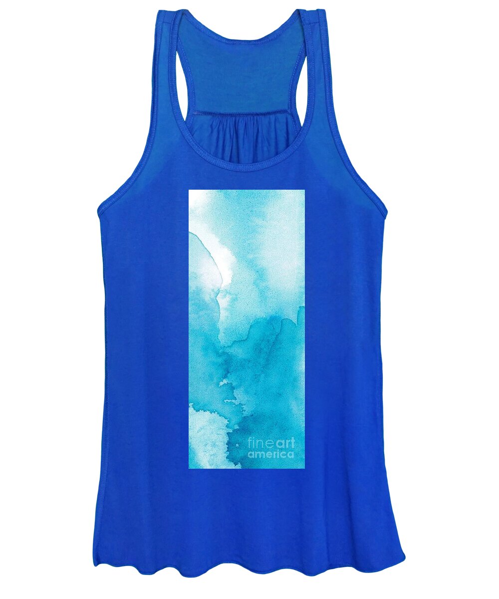 Tranquility Women's Tank Top featuring the painting Tranquility Ocean by Vesna Antic