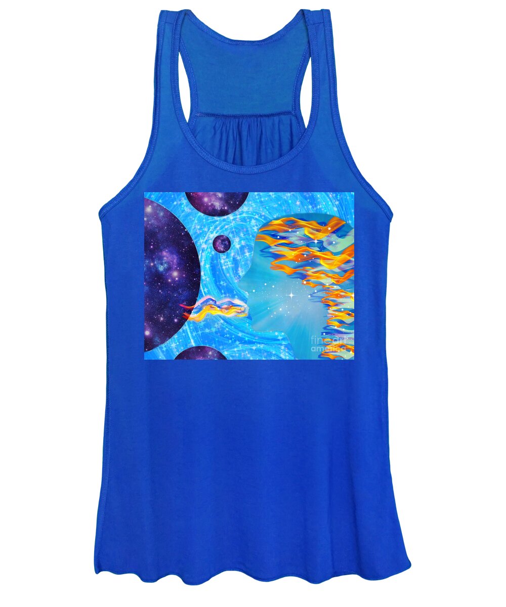 Spirit Women's Tank Top featuring the digital art Breath Of Life by Diamante Lavendar