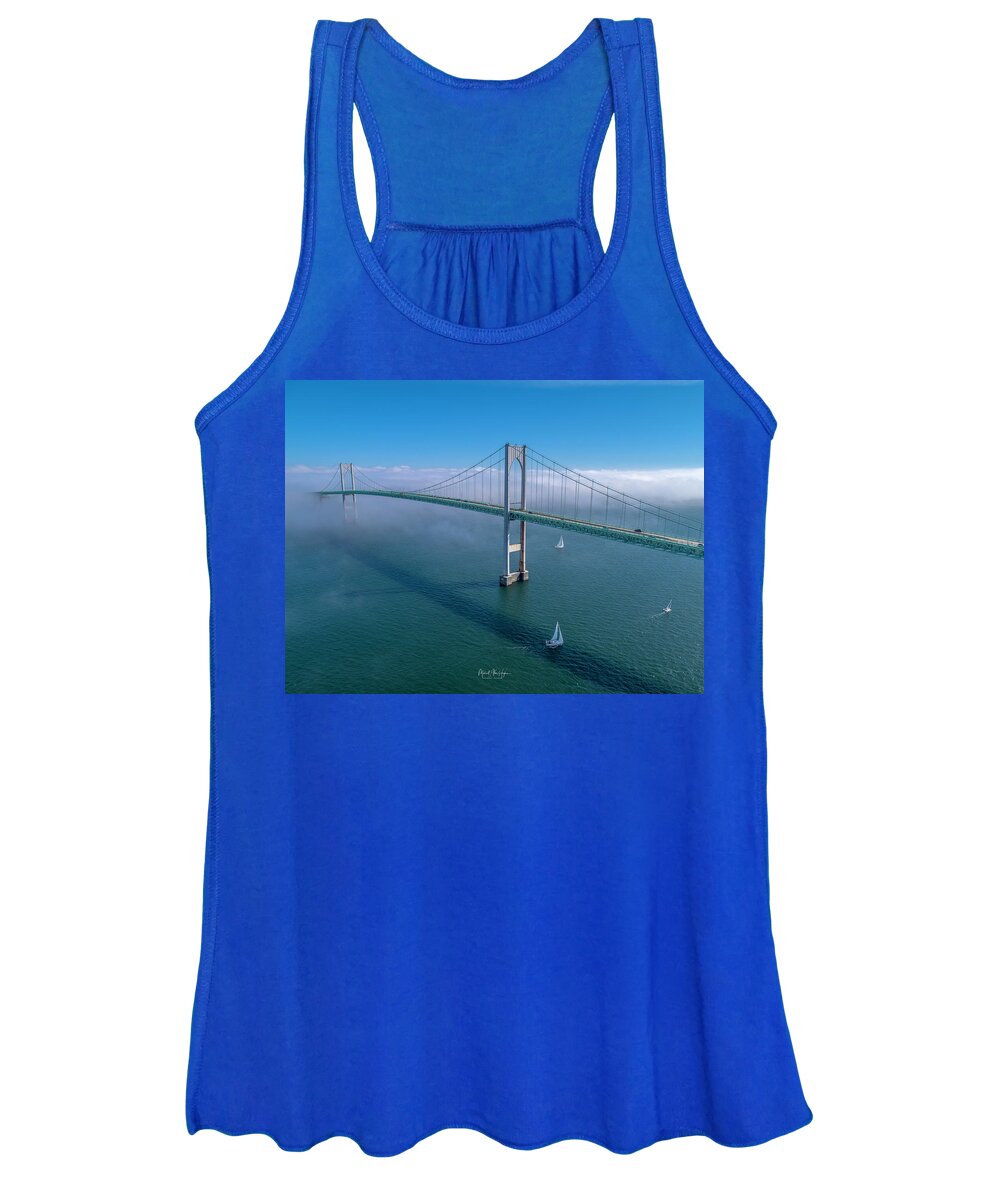 Claiborne Pell Women's Tank Top featuring the photograph Bridge to Heaven by Veterans Aerial Media LLC