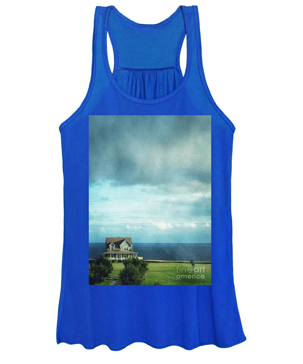 Quebec Women's Tank Top featuring the digital art Calm Before the Storm by Diana Rajala