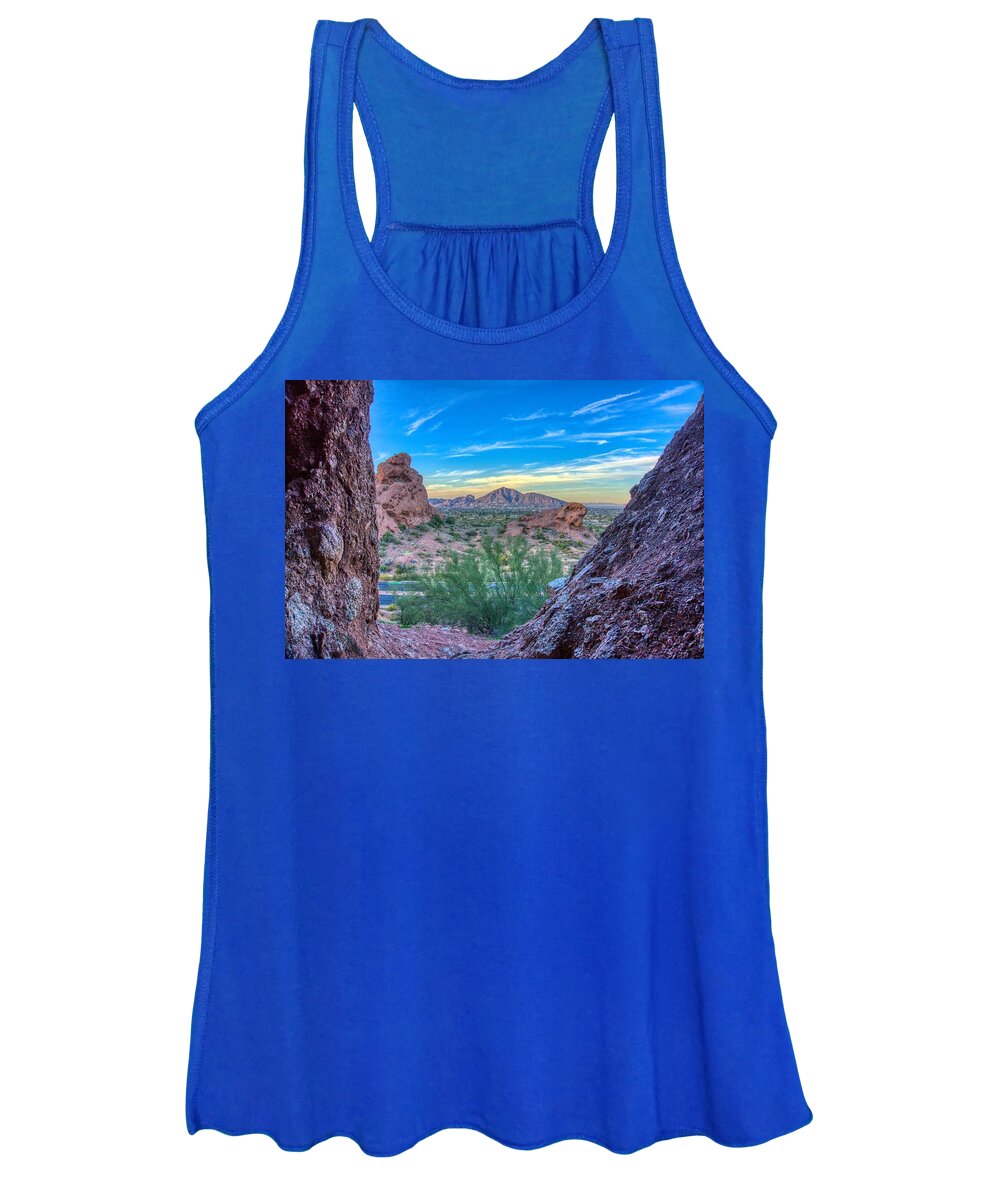 Sunsets Women's Tank Top featuring the photograph Desert Paradise by Anthony Giammarino