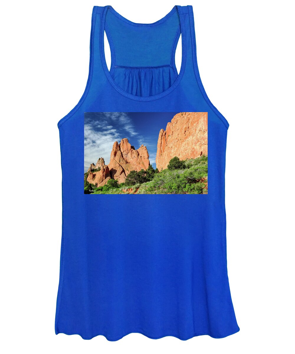 Colorado Springs Women's Tank Top featuring the photograph Garden of the Gods by Tim Kathka
