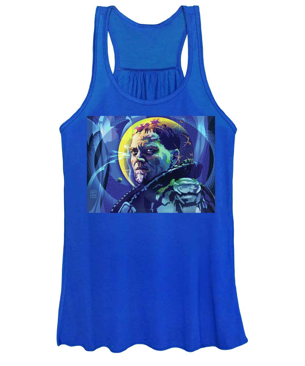 General Zod Women's Tank Top featuring the digital art General Zod from The Man of Steel by Garth Glazier