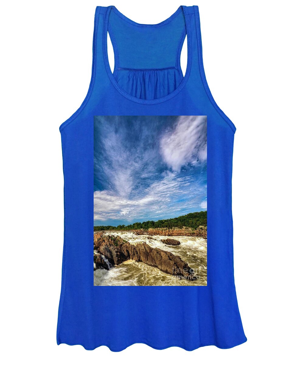 Great Women's Tank Top featuring the photograph Great Falls of the Potomac by Bill Frische