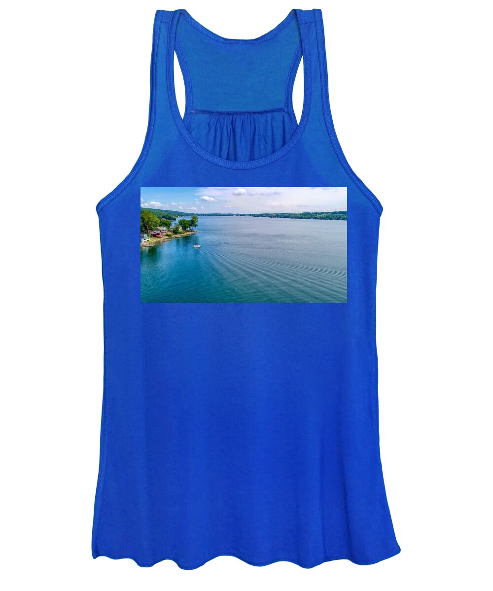 Finger Lakes Women's Tank Top featuring the photograph Keuka Days by Anthony Giammarino