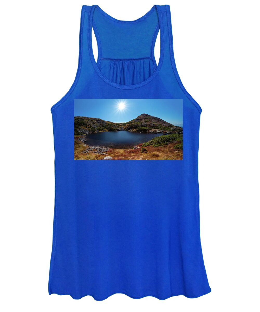 Appalachian Women's Tank Top featuring the photograph Lakes of the Clouds on the Appalachian Trail 16x9 by William Dickman
