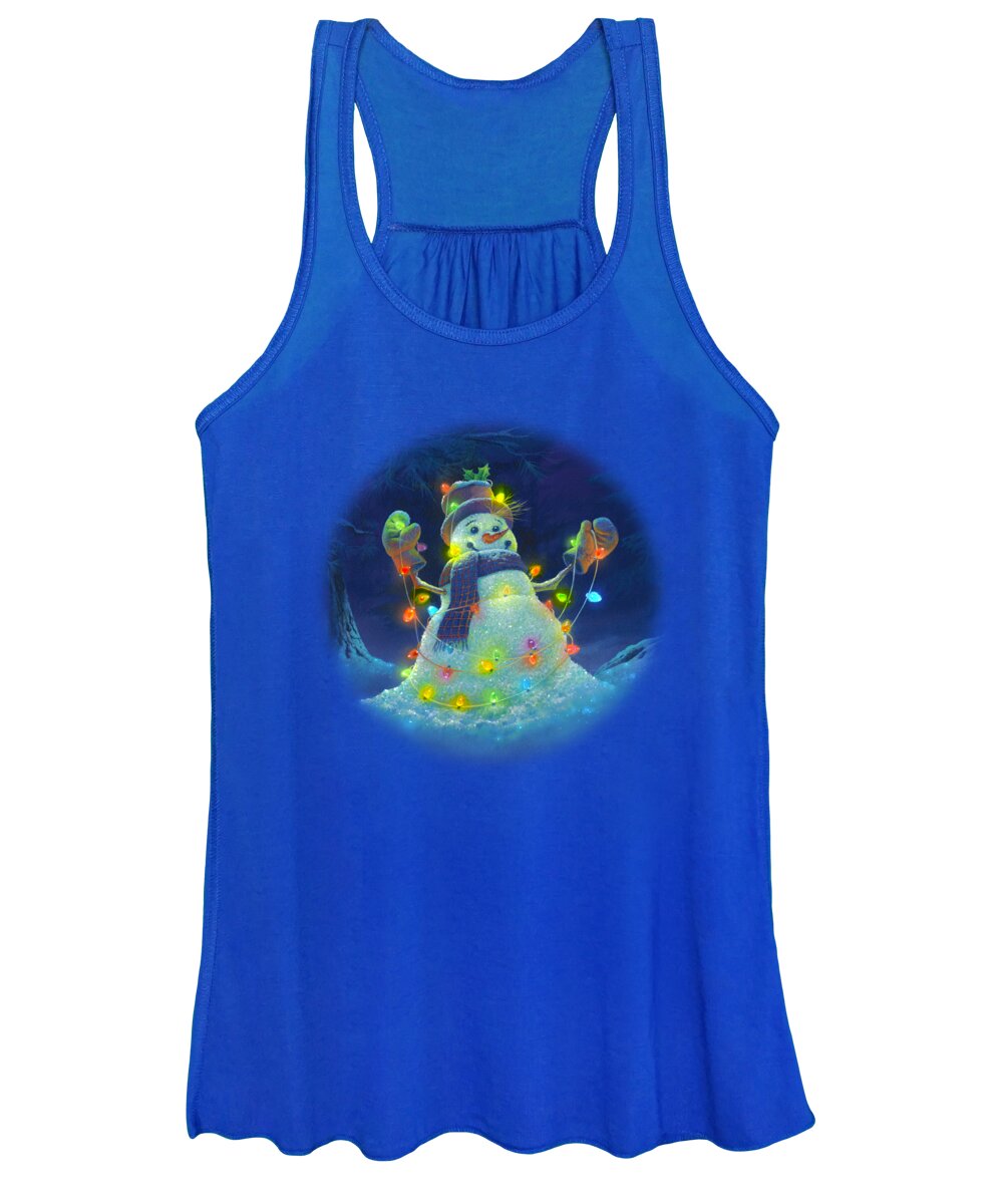 #faaAdWordsBest Women's Tank Top featuring the painting Let it Glow by Michael Humphries